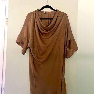 Hoss Inteooia dress silk bronze size 38